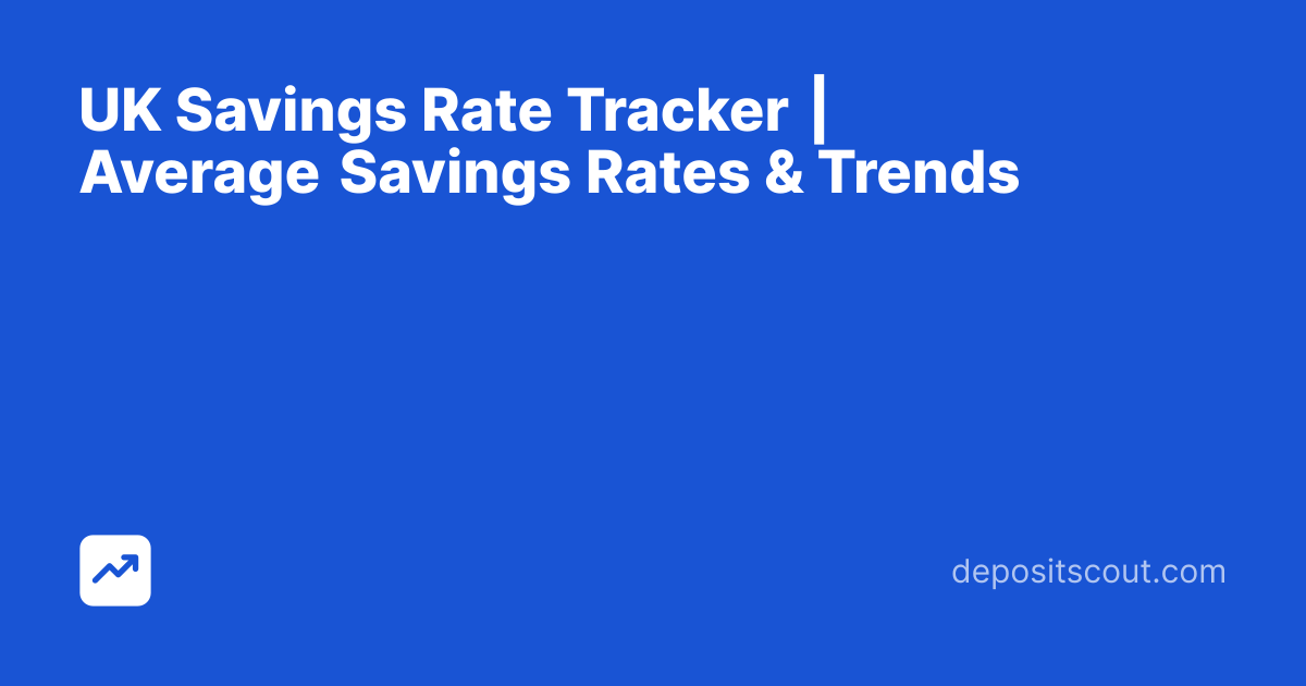 UK Savings Rate Tracker | Average Savings Rates & Trends | DepositScout